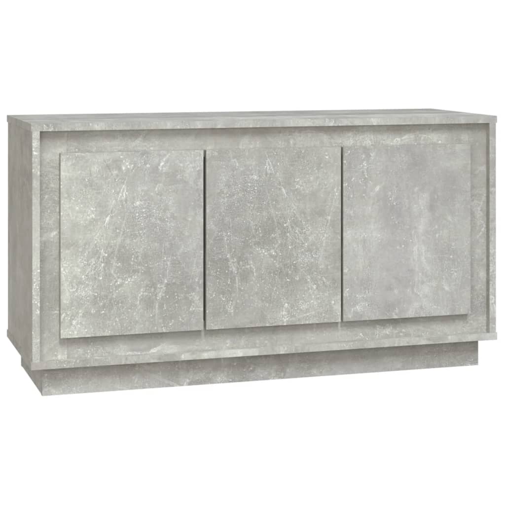 Dressoir 102x35x55 cm bewerkt hout betongrijs is nu te koop bij PeponiXL, paradijselijk wonen!