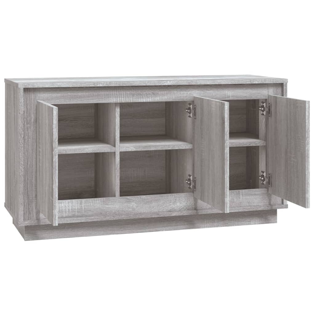 Dressoir 102x35x55 cm bewerkt hout grijs sonoma eikenkleurig is nu te koop bij PeponiXL, paradijselijk wonen!