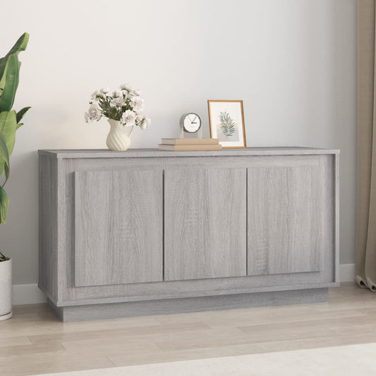 Dressoir 102x35x55 cm bewerkt hout grijs sonoma eikenkleurig is nu te koop bij PeponiXL, paradijselijk wonen!