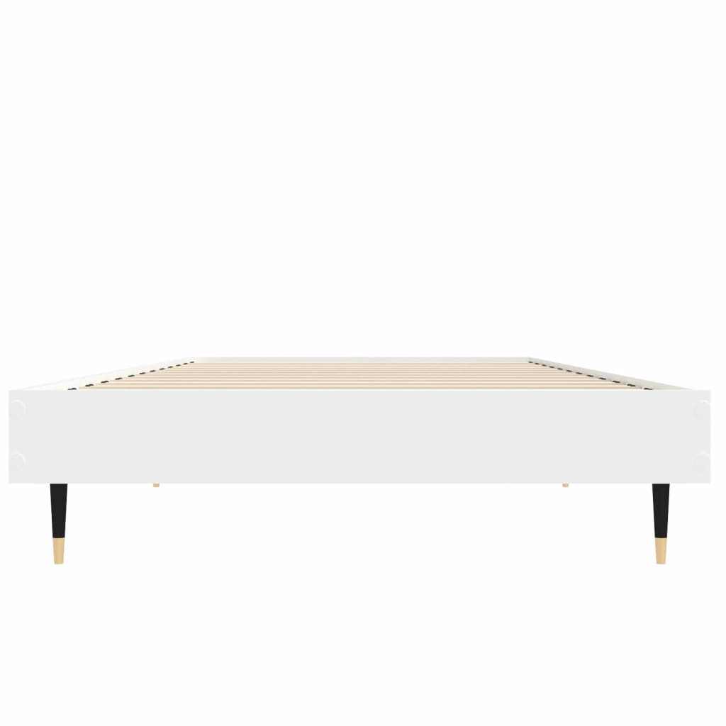 Bedframe bewerkt hout wit 75x190 cm is nu te koop bij PeponiXL, paradijselijk wonen!