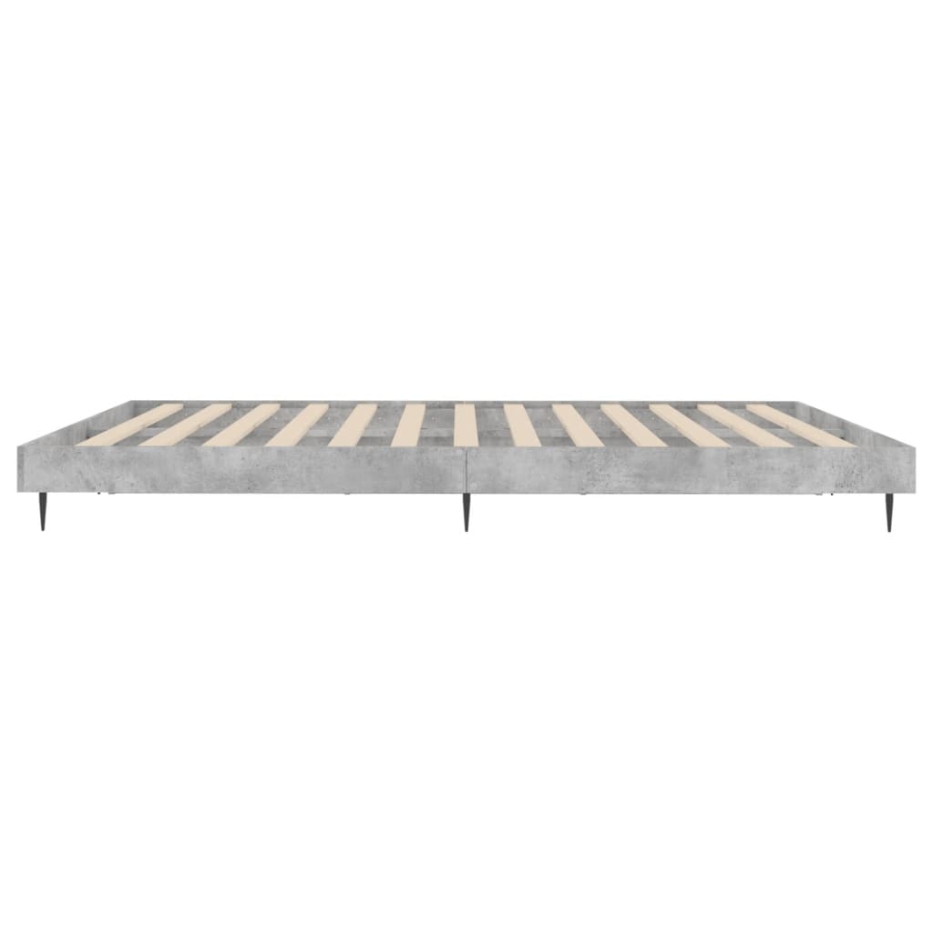 Bedframe bewerkt hout betongrijs 140x200 cm is nu te koop bij PeponiXL, paradijselijk wonen!