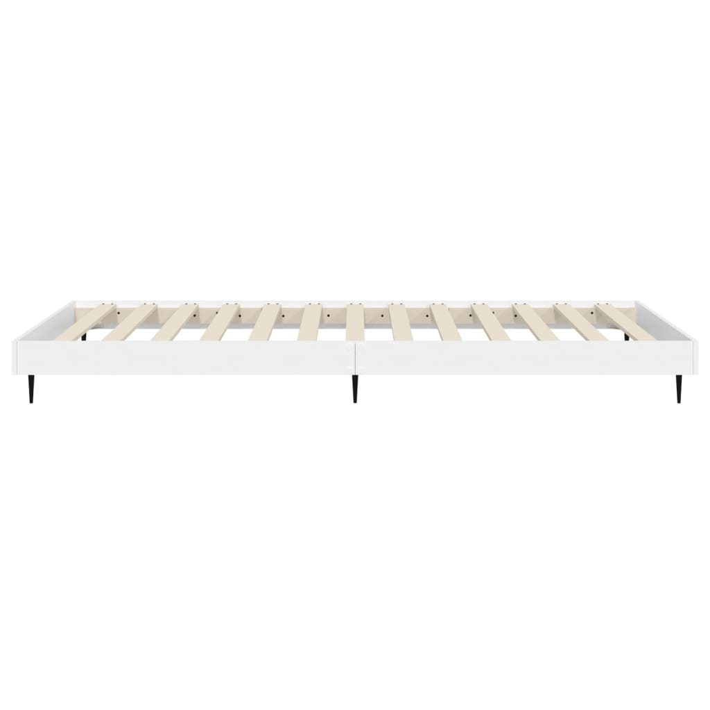 Bedframe bewerkt hout wit 100x200 cm is nu te koop bij PeponiXL, paradijselijk wonen!