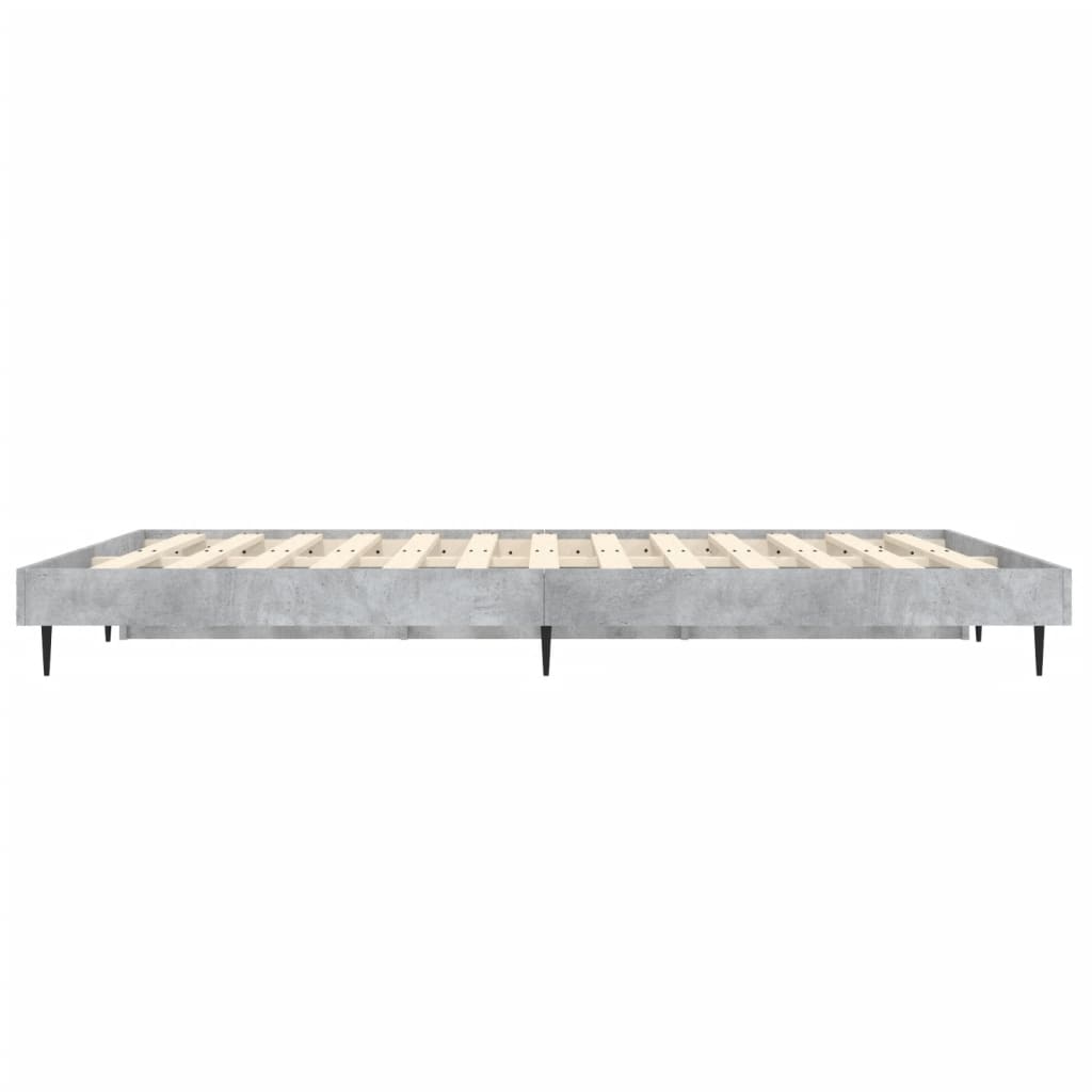 Bedframe bewerkt hout betongrijs 140x190 cm is nu te koop bij PeponiXL, paradijselijk wonen!