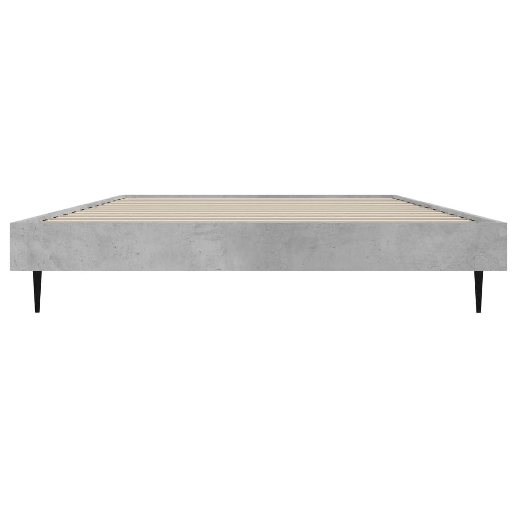 Bedframe bewerkt hout betongrijs 90x190 cm is nu te koop bij PeponiXL, paradijselijk wonen!