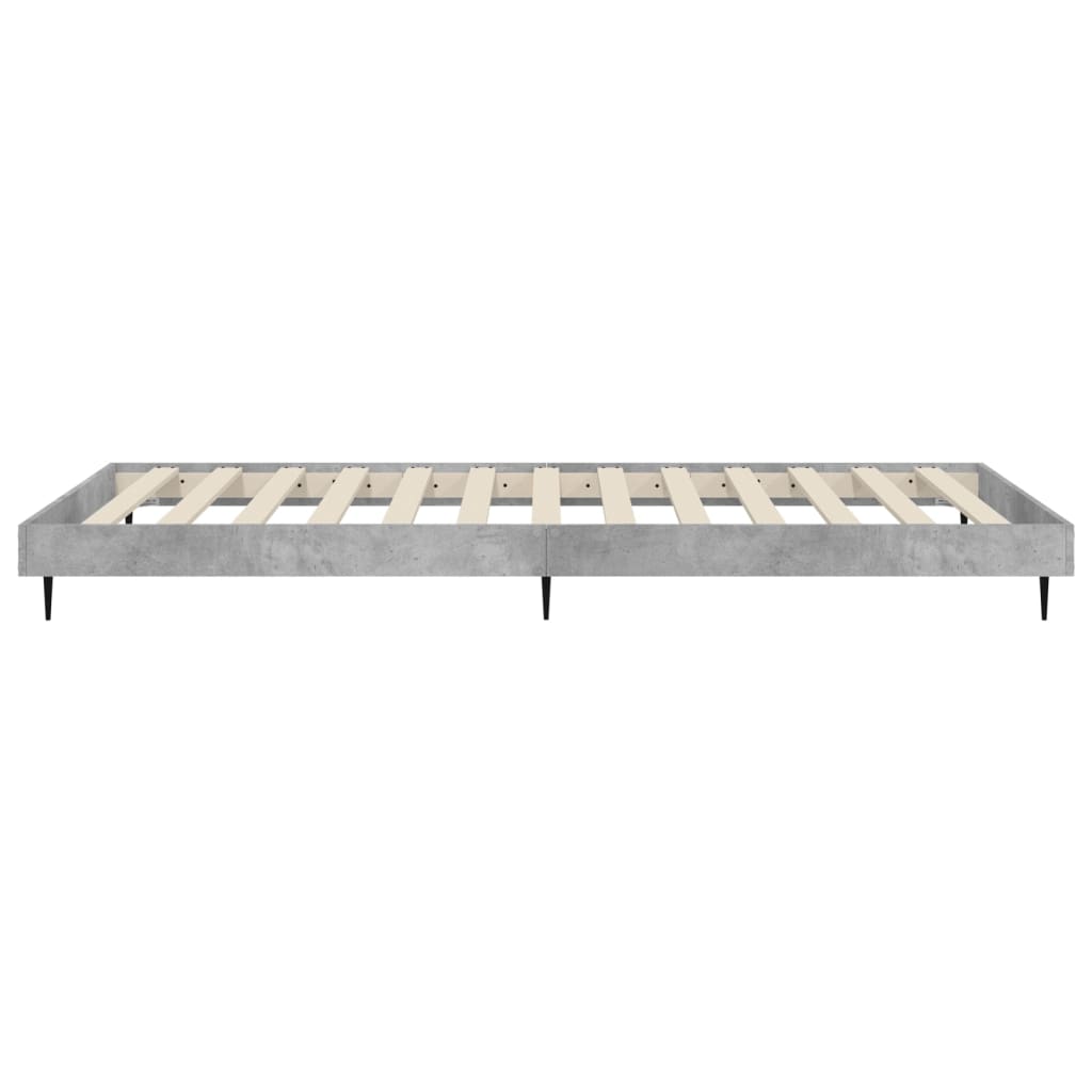 Bedframe bewerkt hout betongrijs 90x190 cm is nu te koop bij PeponiXL, paradijselijk wonen!