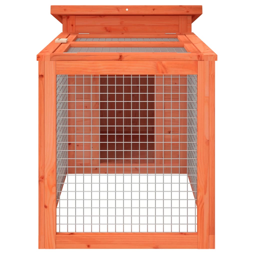 Konijnenhok 100,5x54x55 cm massief grenenhout bruin is nu te koop bij PeponiXL, paradijselijk wonen!
