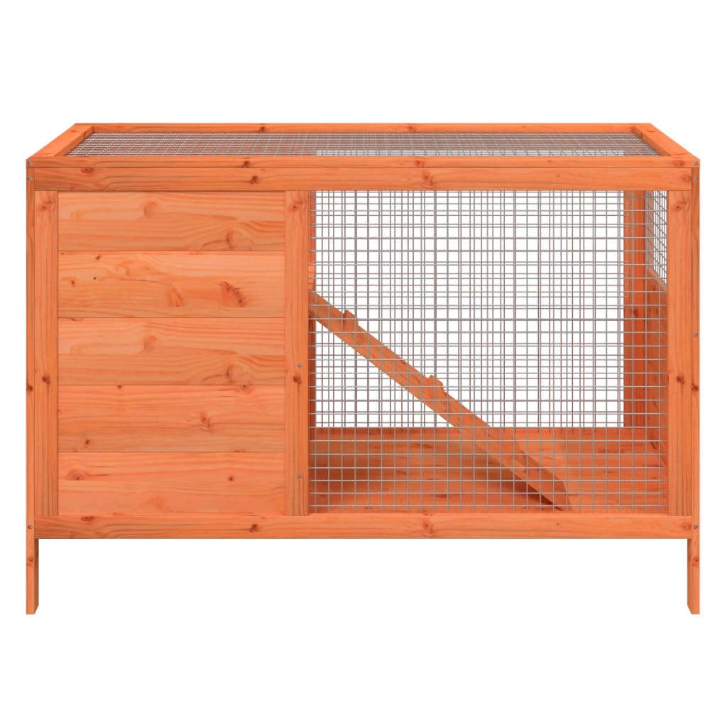 Konijnenhok 103x44x69,5 cm massief grenenhout bruin is nu te koop bij PeponiXL, paradijselijk wonen!