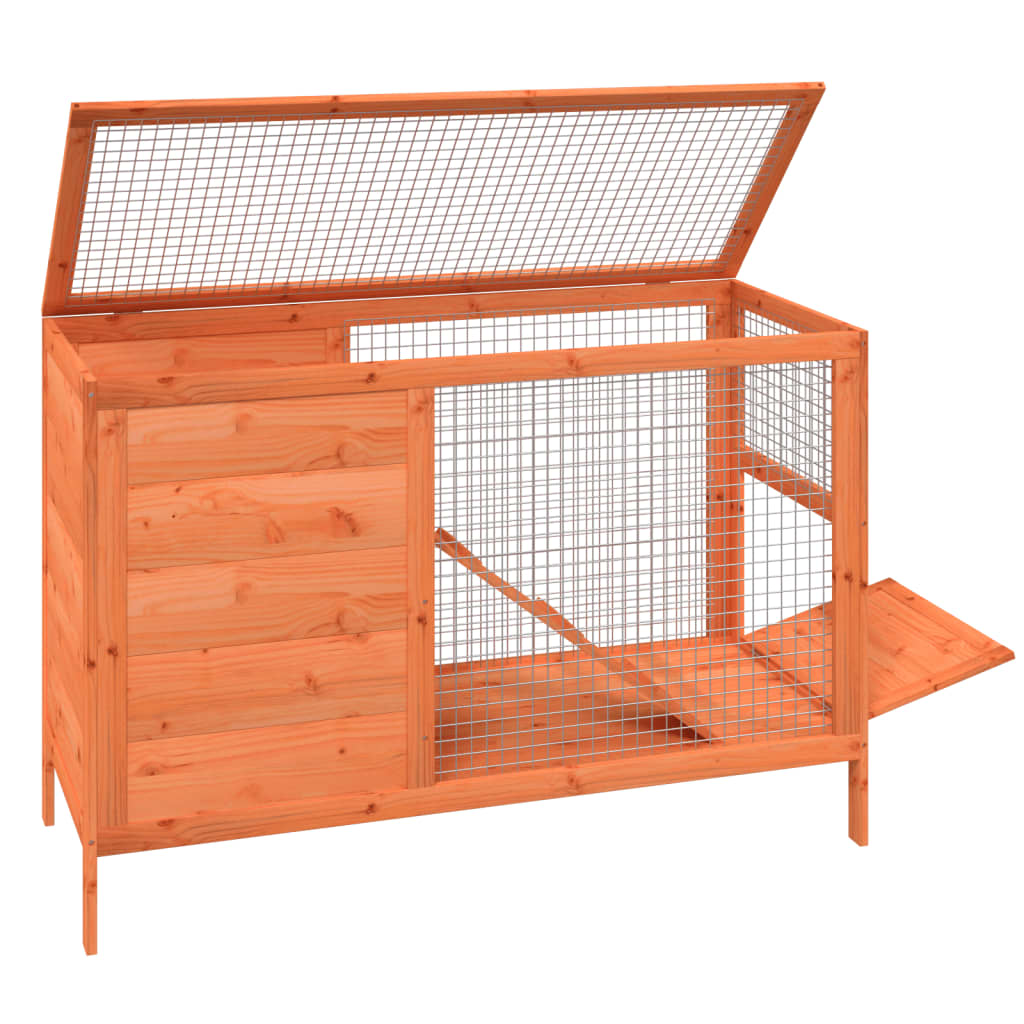 Konijnenhok 103x44x69,5 cm massief grenenhout bruin is nu te koop bij PeponiXL, paradijselijk wonen!