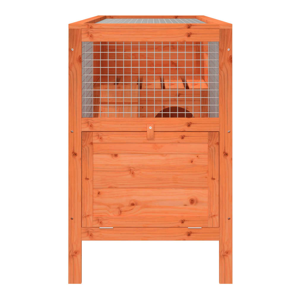 Konijnenhok 103x44x69,5 cm massief grenenhout bruin is nu te koop bij PeponiXL, paradijselijk wonen!
