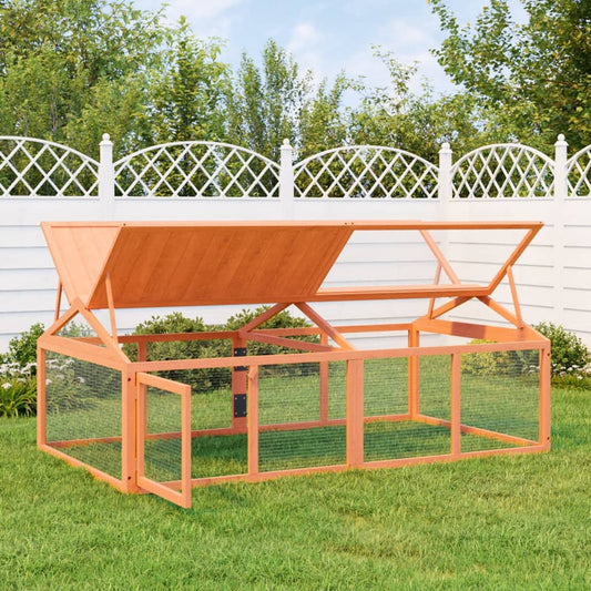 Dierenren 200x112,5x74 cm massief grenenhout bruin is nu te koop bij PeponiXL, paradijselijk wonen!