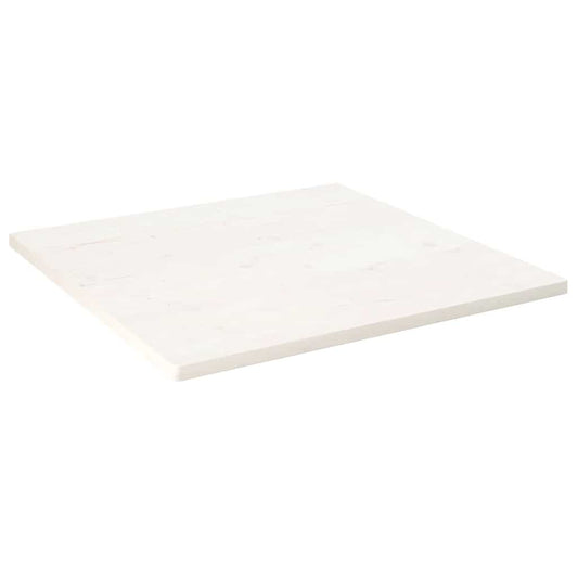 Tafelblad vierkant 70x70x2,5 cm massief grenenhout wit is nu te koop bij PeponiXL, paradijselijk wonen!