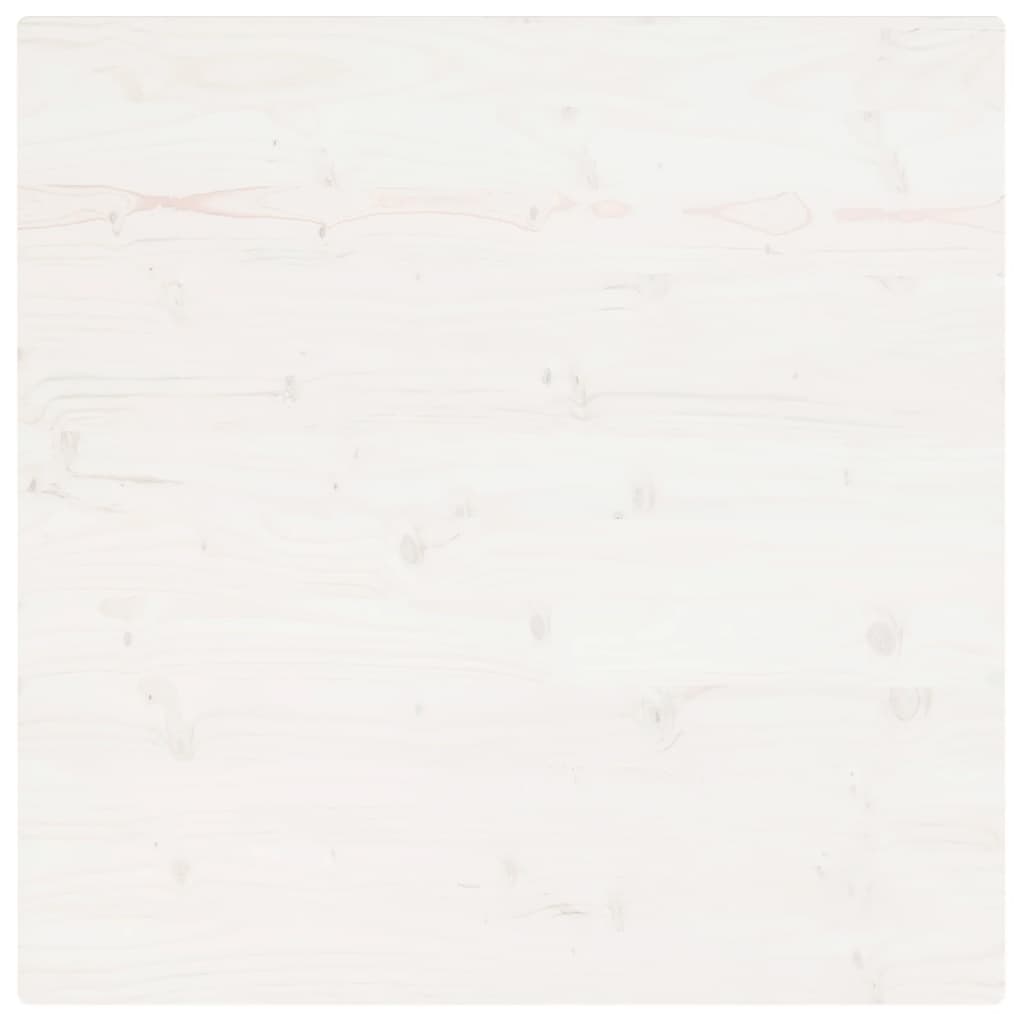 Tafelblad vierkant 70x70x2,5 cm massief grenenhout wit is nu te koop bij PeponiXL, paradijselijk wonen!