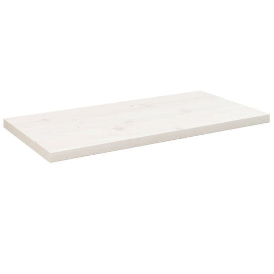 Tafelblad rechthoekig 80x40x2,5 cm massief grenenhout wit is nu te koop bij PeponiXL, paradijselijk wonen!