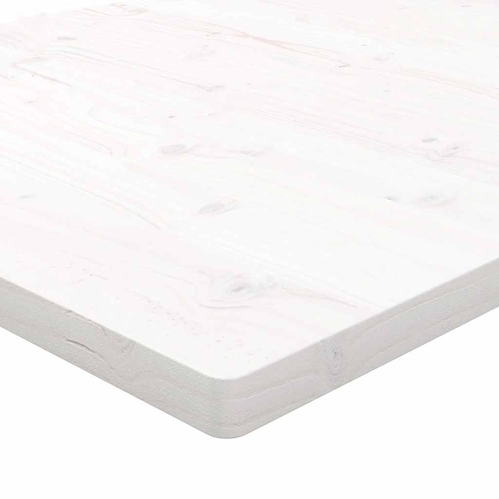 Tafelblad rechthoekig 80x40x2,5 cm massief grenenhout wit is nu te koop bij PeponiXL, paradijselijk wonen!