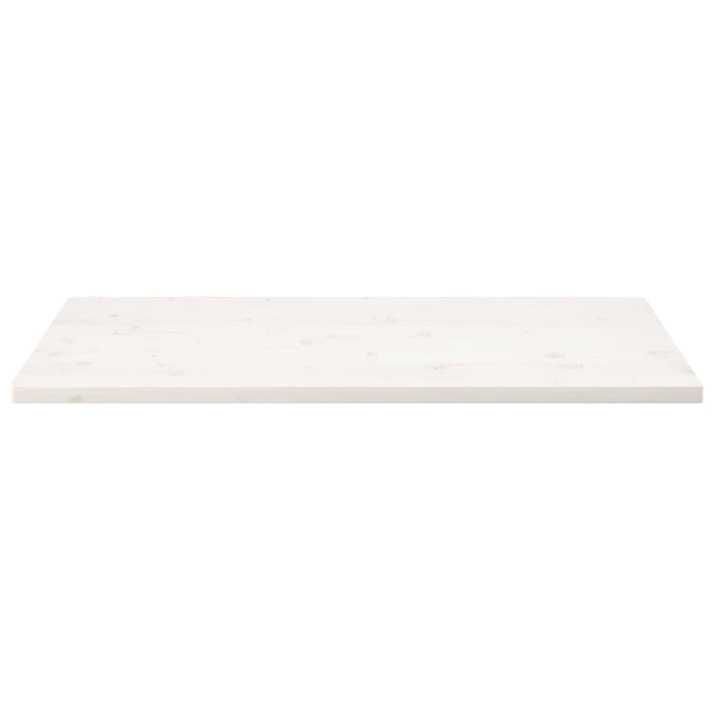 Tafelblad rechthoekig 100x50x2,5 cm massief grenenhout wit is nu te koop bij PeponiXL, paradijselijk wonen!