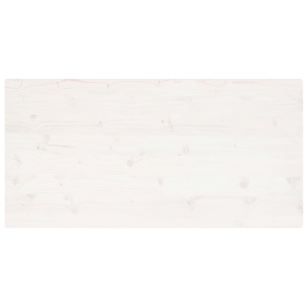 Tafelblad rechthoekig 100x50x2,5 cm massief grenenhout wit is nu te koop bij PeponiXL, paradijselijk wonen!