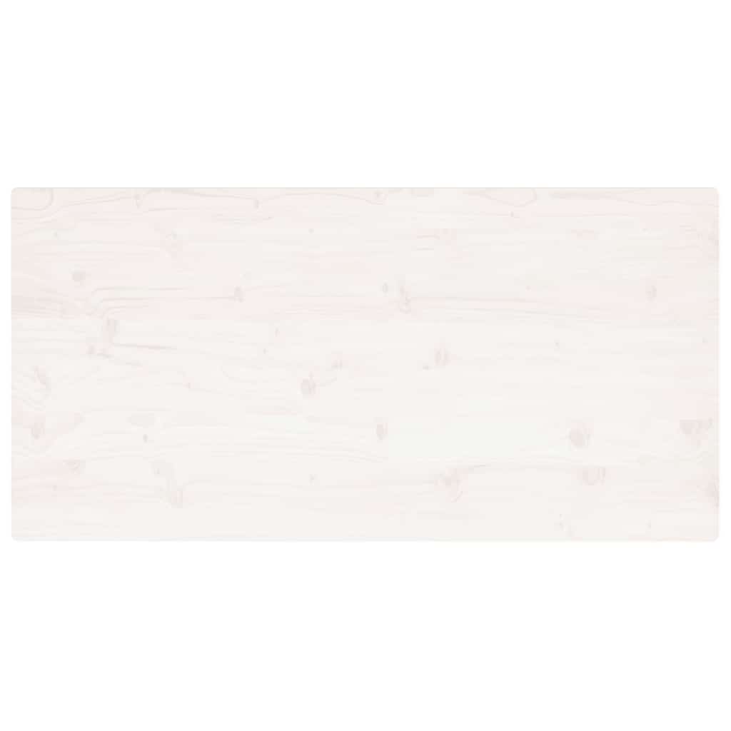 Tafelblad rechthoekig 100x50x2,5 cm massief grenenhout wit is nu te koop bij PeponiXL, paradijselijk wonen!