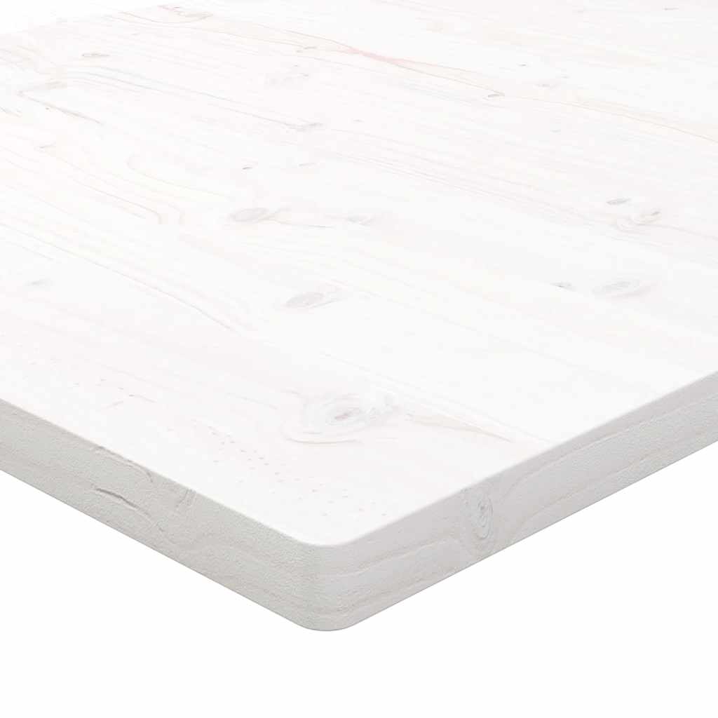 Tafelblad rechthoekig 100x50x2,5 cm massief grenenhout wit is nu te koop bij PeponiXL, paradijselijk wonen!