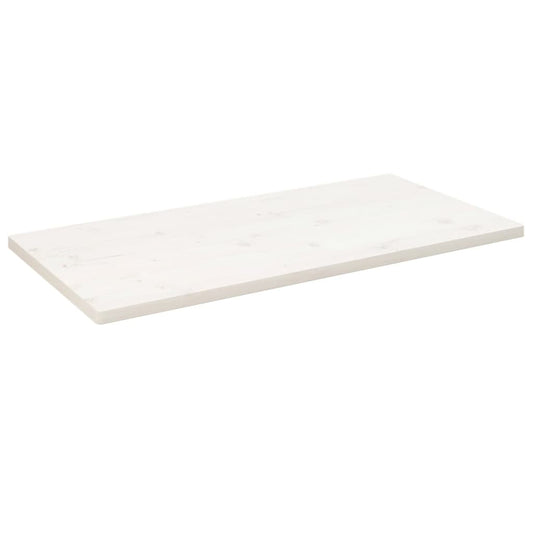 Tafelblad rechthoekig 110x55x2,5 cm massief grenenhout wit is nu te koop bij PeponiXL, paradijselijk wonen!