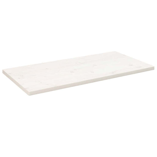Tafelblad rechthoekig 100x60x2,5 cm massief grenenhout wit is nu te koop bij PeponiXL, paradijselijk wonen!