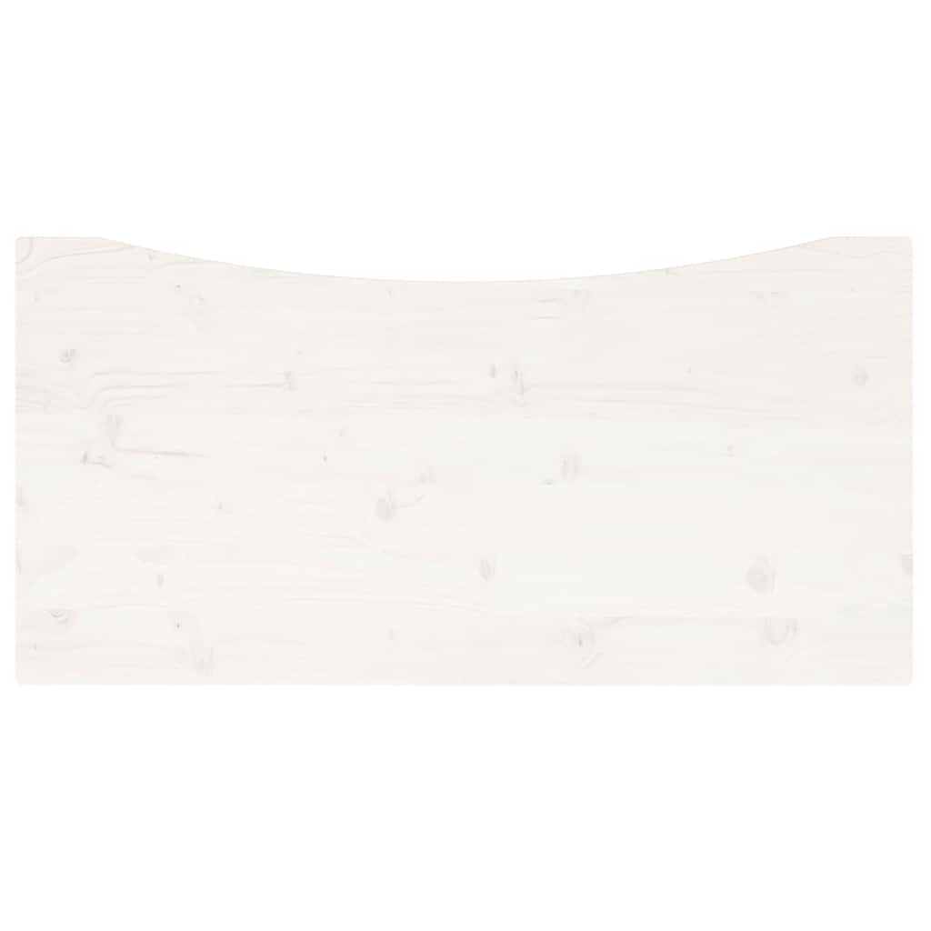 Bureaublad 110x55x2,5 cm massief grenenhout wit is nu te koop bij PeponiXL, paradijselijk wonen!