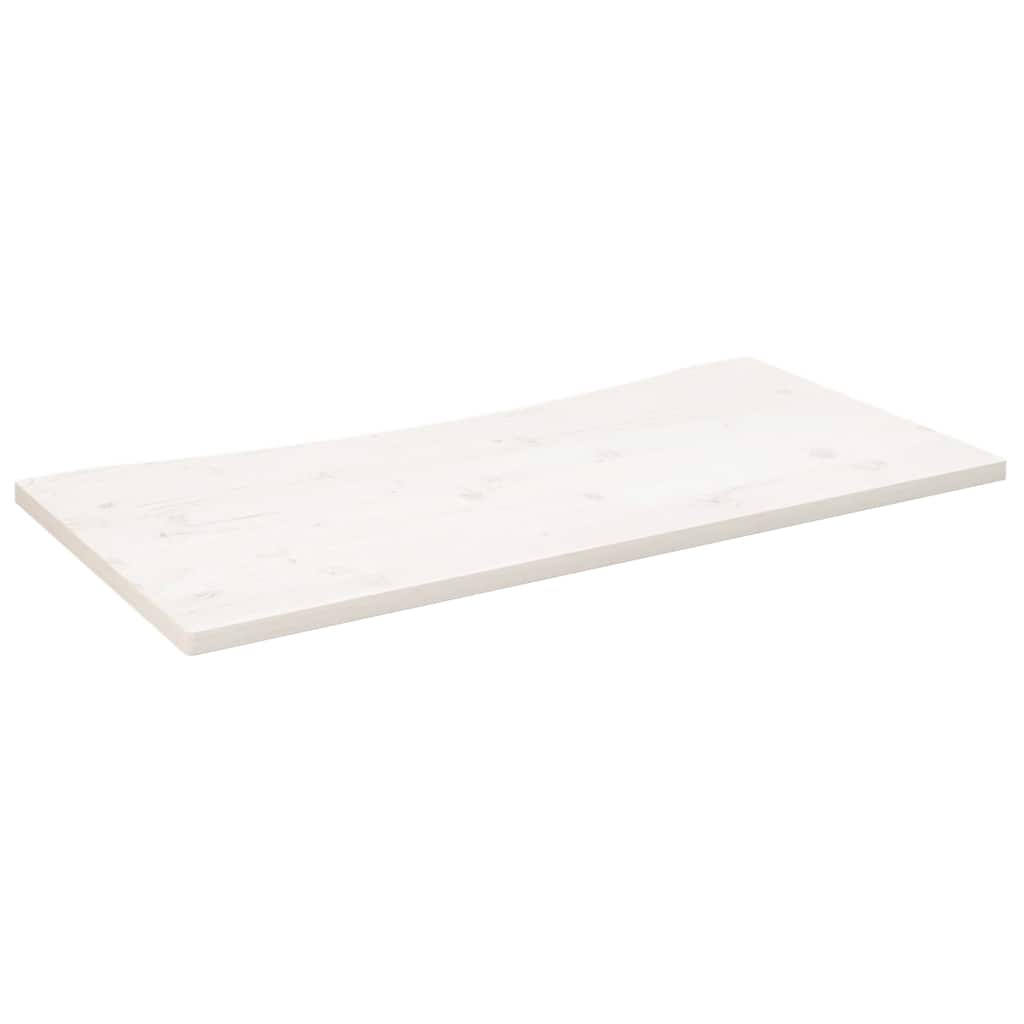 Bureaublad 110x60x2,5 cm massief grenenhout wit is nu te koop bij PeponiXL, paradijselijk wonen!