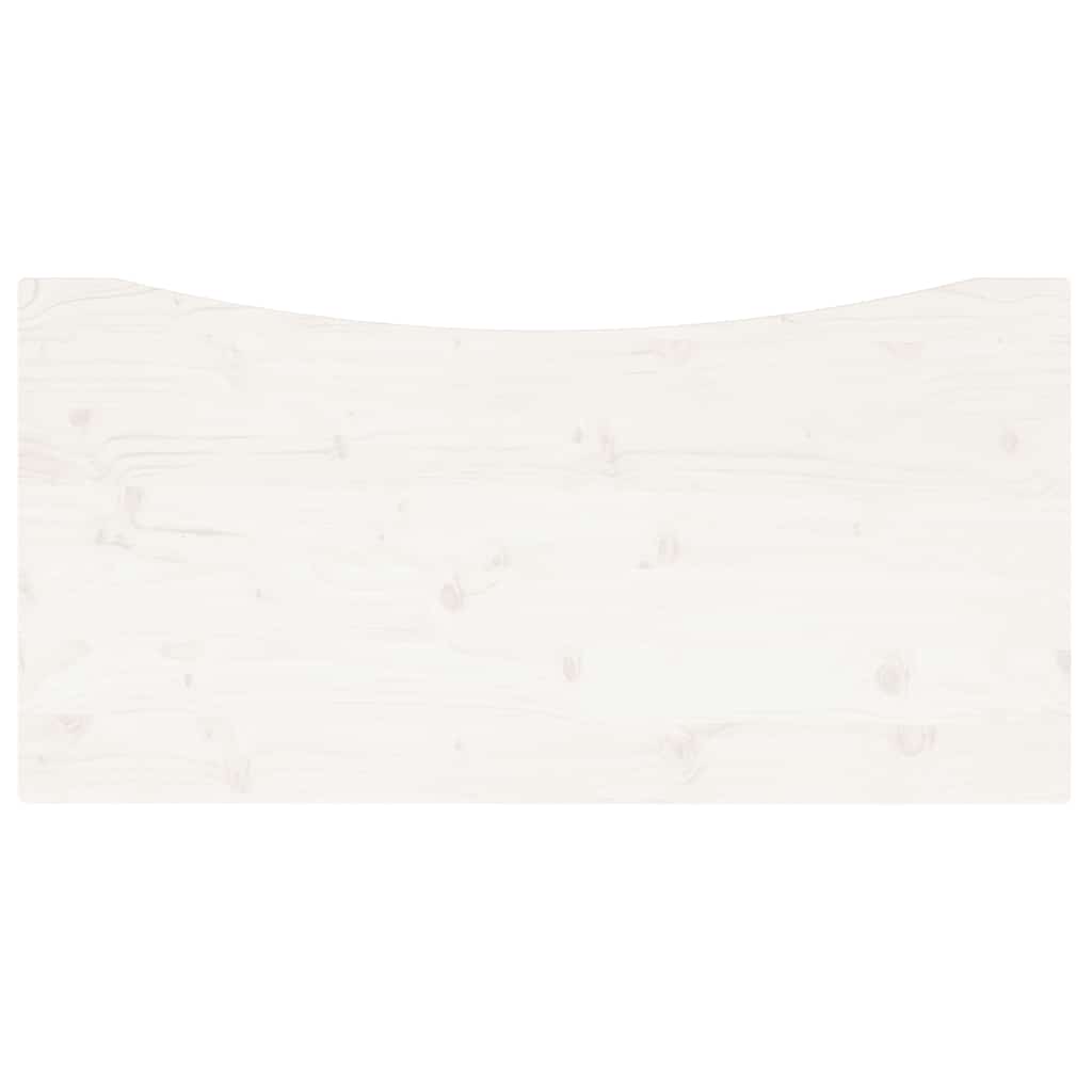 Bureaublad 110x60x2,5 cm massief grenenhout wit is nu te koop bij PeponiXL, paradijselijk wonen!