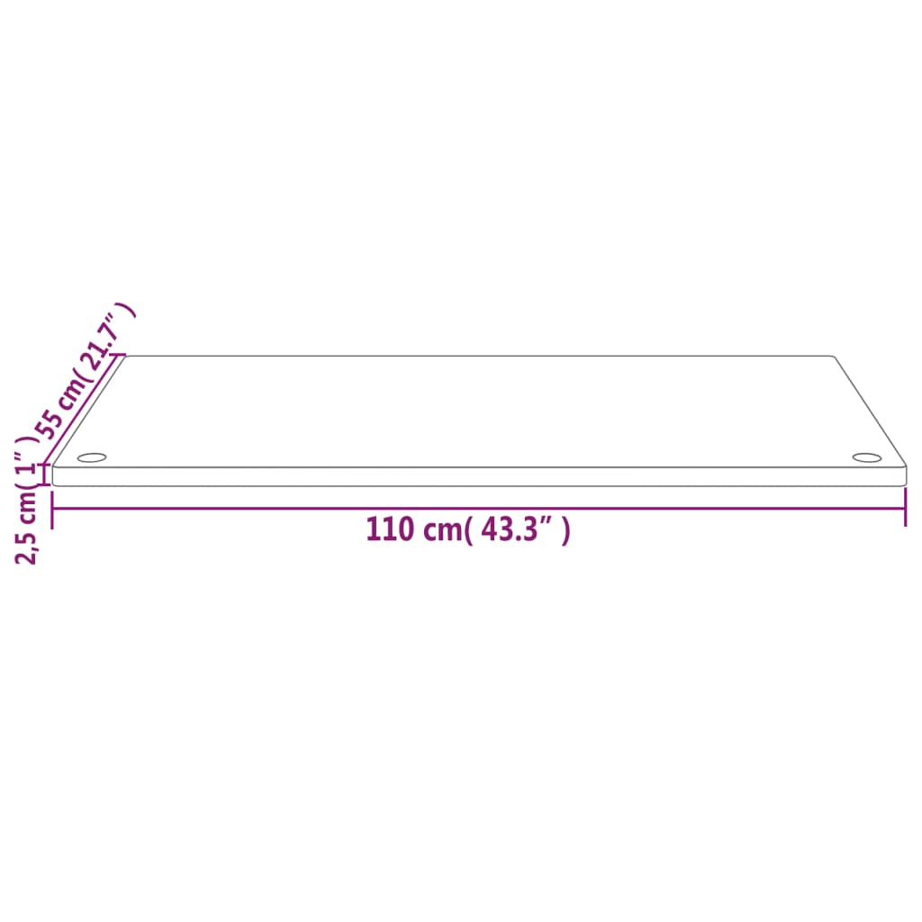 Bureaublad 110x55x2,5 cm massief grenenhout is nu te koop bij PeponiXL, paradijselijk wonen!