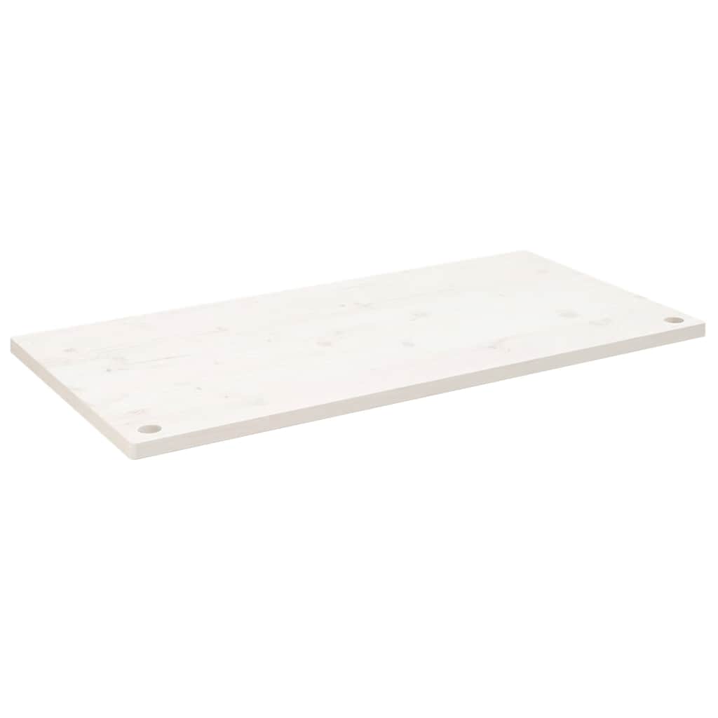 Bureaublad 110x55x2,5 cm massief grenenhout wit is nu te koop bij PeponiXL, paradijselijk wonen!