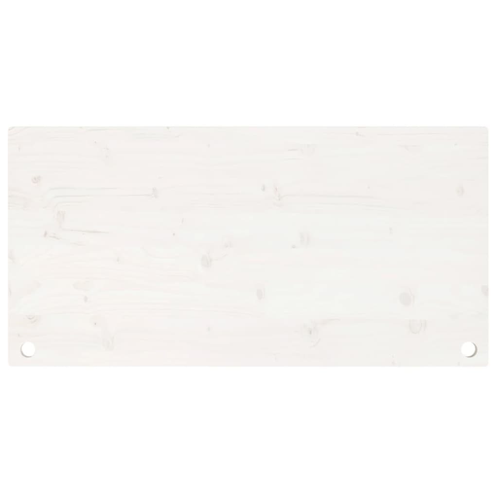 Bureaublad 110x55x2,5 cm massief grenenhout wit is nu te koop bij PeponiXL, paradijselijk wonen!