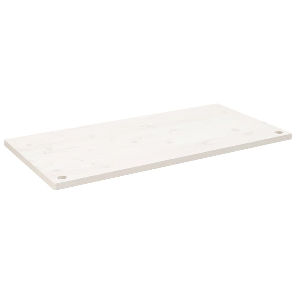 Bureaublad 110x60x2,5 cm massief grenenhout wit is nu te koop bij PeponiXL, paradijselijk wonen!