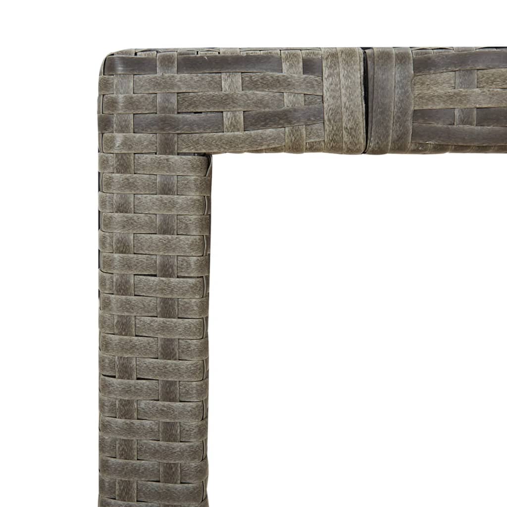 5-delige Tuinset met kussens poly rattan grijs is nu te koop bij PeponiXL, paradijselijk wonen!