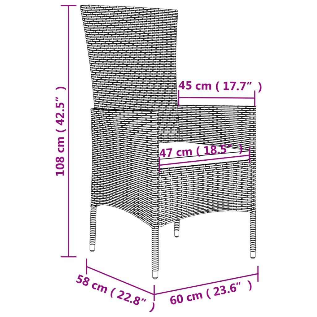 7-delige Tuinset met kussens poly rattan beige is nu te koop bij PeponiXL, paradijselijk wonen!