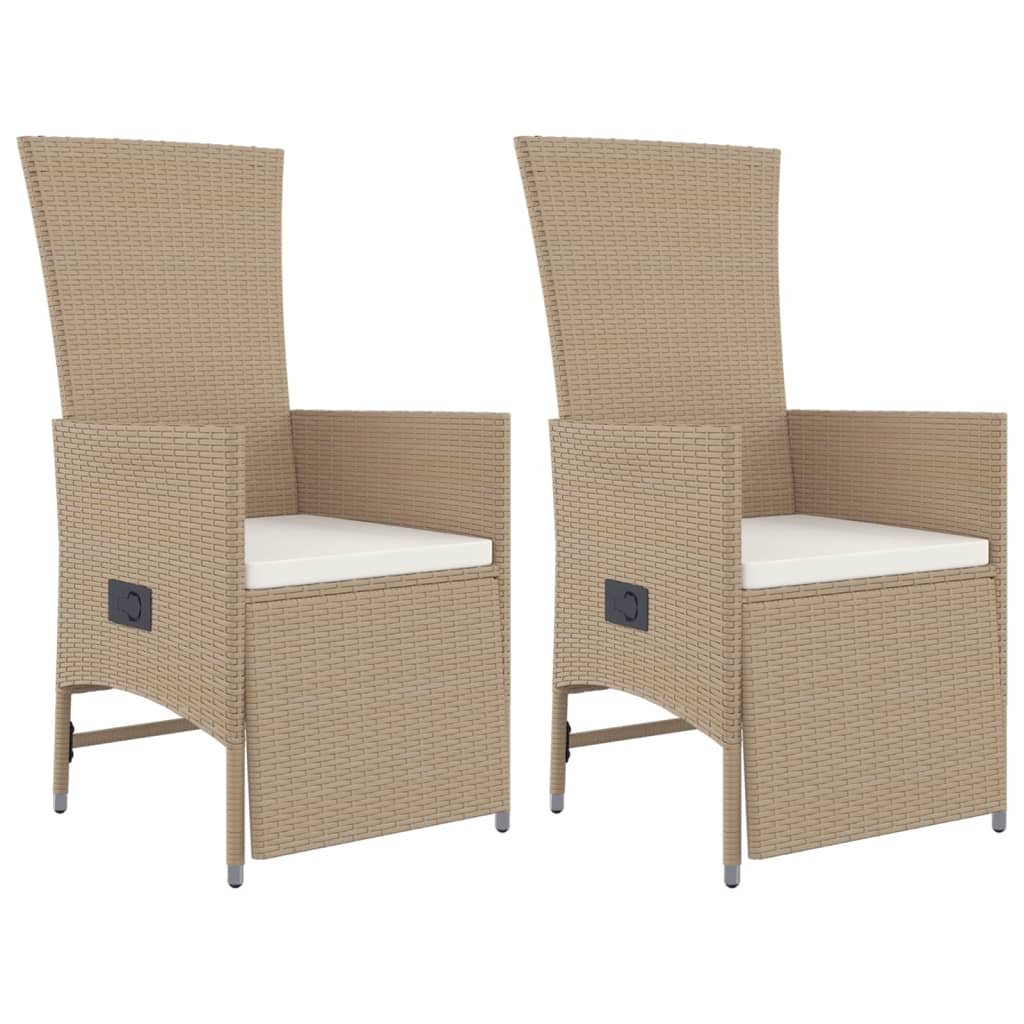 3-delige Tuinset met kussens poly rattan beige is nu te koop bij PeponiXL, paradijselijk wonen!