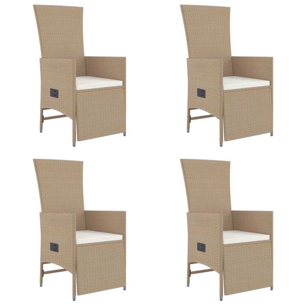 5-delige Tuinset met kussens poly rattan beige is nu te koop bij PeponiXL, paradijselijk wonen!