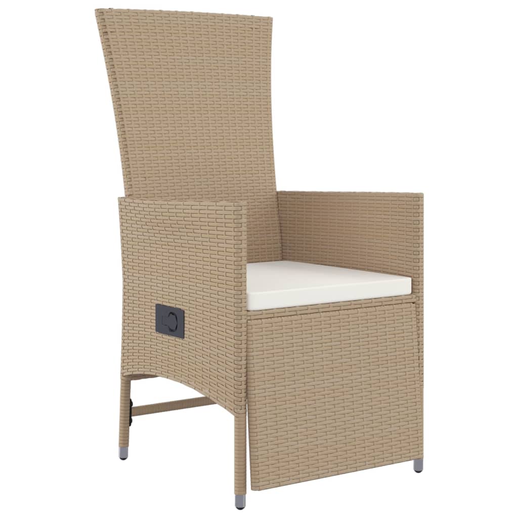 9-delige Tuinset met kussens poly rattan beige is nu te koop bij PeponiXL, paradijselijk wonen!