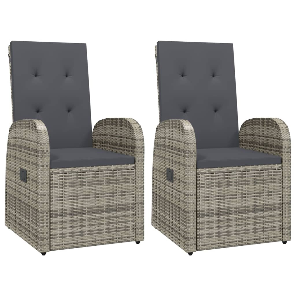 3-delige Tuinset met kussens poly rattan grijs is nu te koop bij PeponiXL, paradijselijk wonen!