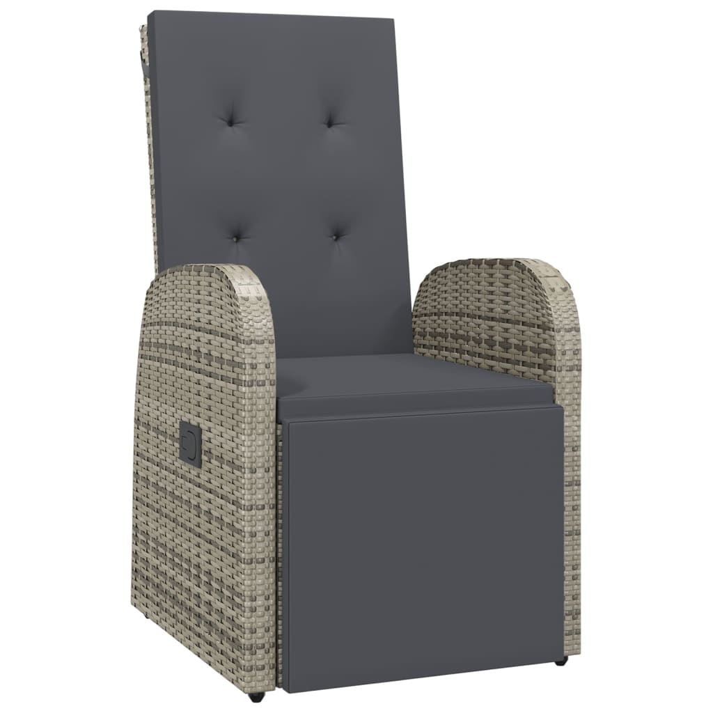 5-delige Tuinset met kussens poly rattan grijs is nu te koop bij PeponiXL, paradijselijk wonen!