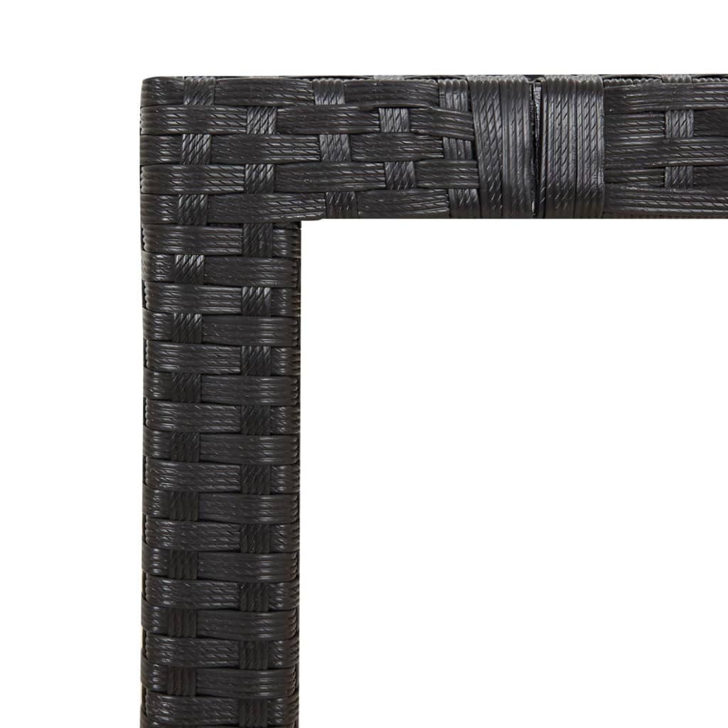 5-delige Tuinset met kussens poly rattan zwart is nu te koop bij PeponiXL, paradijselijk wonen!