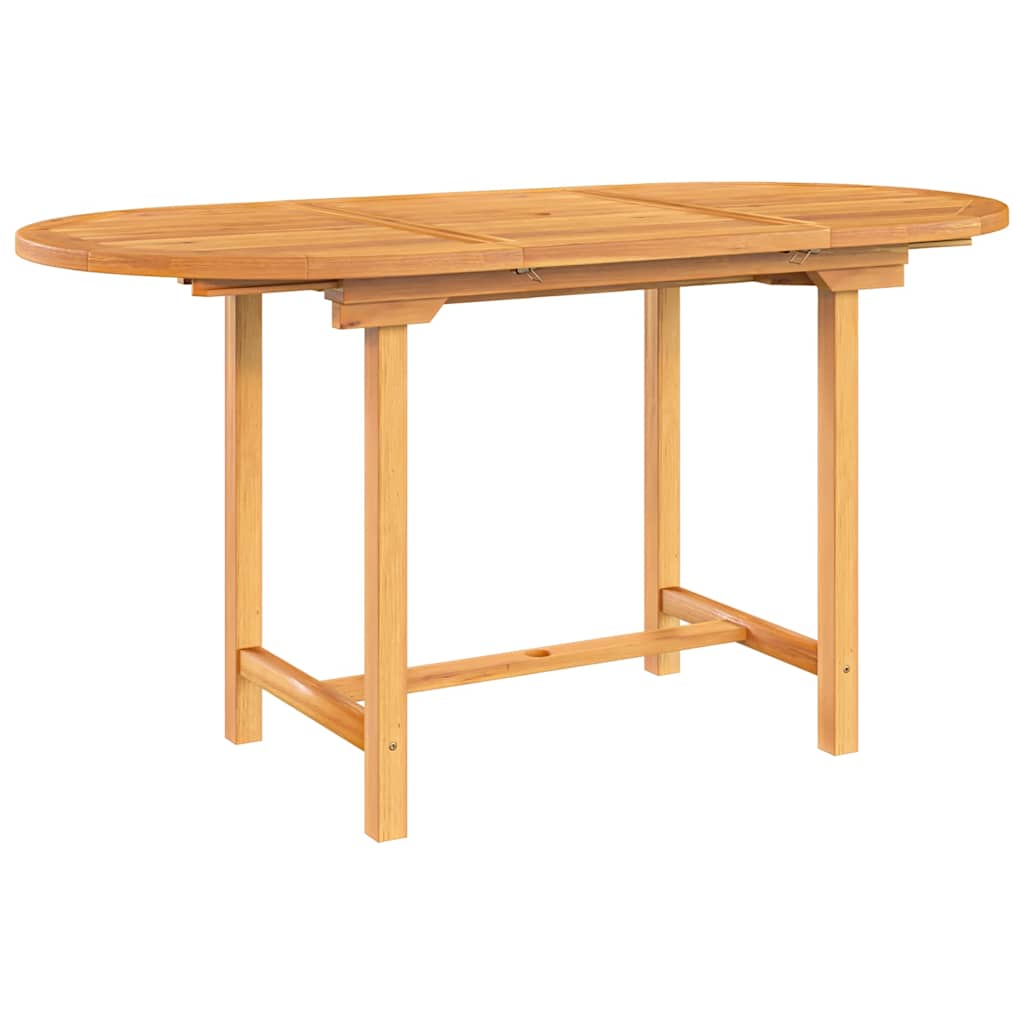 Tuintafel verlengbaar 110-160x80x75 cm massief teakhout is nu te koop bij PeponiXL, paradijselijk wonen!