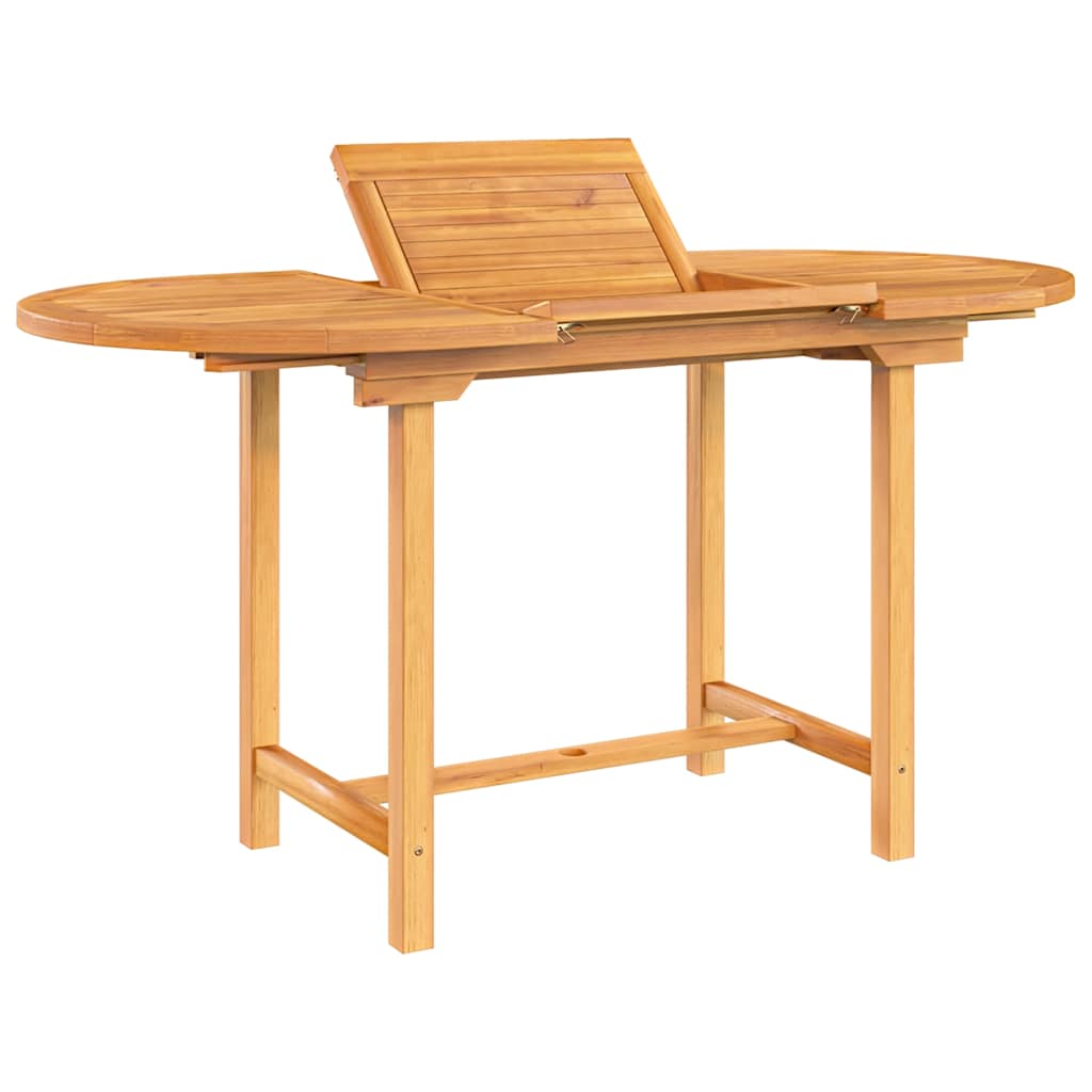 Tuintafel verlengbaar 110-160x80x75 cm massief teakhout is nu te koop bij PeponiXL, paradijselijk wonen!