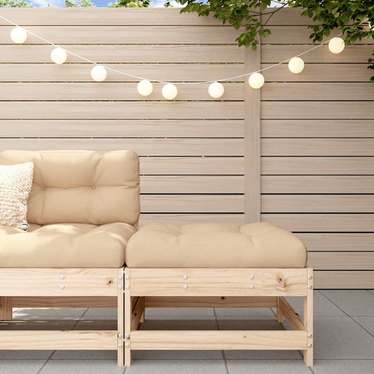 Tuinvoetenbank met kussen massief grenenhout is nu te koop bij PeponiXL, paradijselijk wonen!