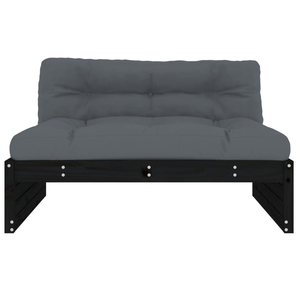 Middenbank 120x80 cm massief grenenhout zwart is nu te koop bij PeponiXL, paradijselijk wonen!