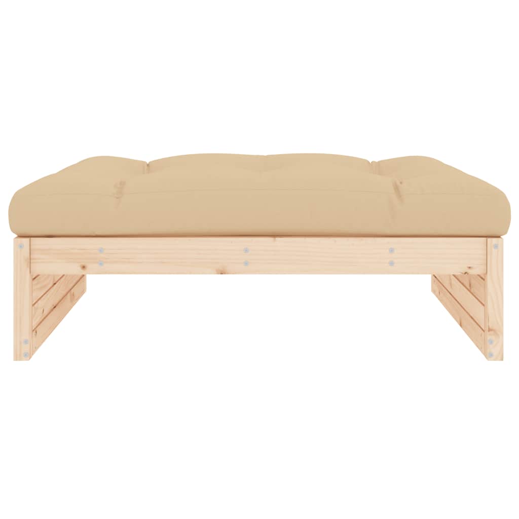 Tuinvoetenbank 120x80 cm massief grenenhout is nu te koop bij PeponiXL, paradijselijk wonen!