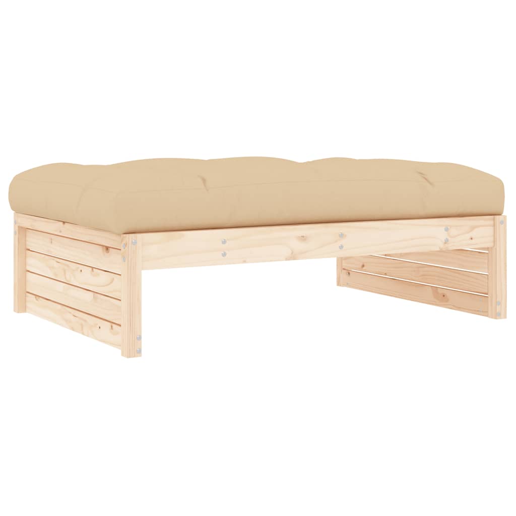 Tuinvoetenbank 120x80 cm massief grenenhout is nu te koop bij PeponiXL, paradijselijk wonen!