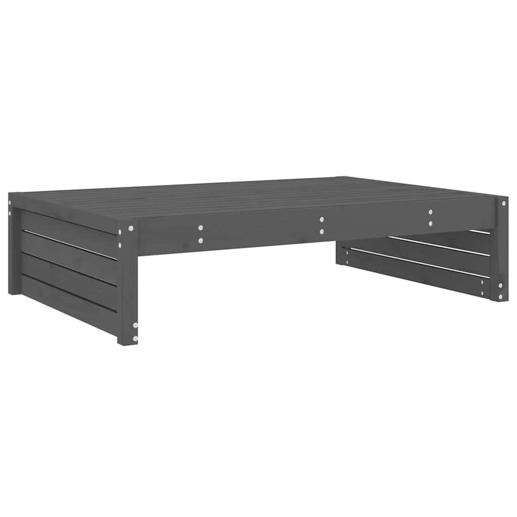 Tuinvoetenbank 120x80 cm massief grenenhout grijs is nu te koop bij PeponiXL, paradijselijk wonen!