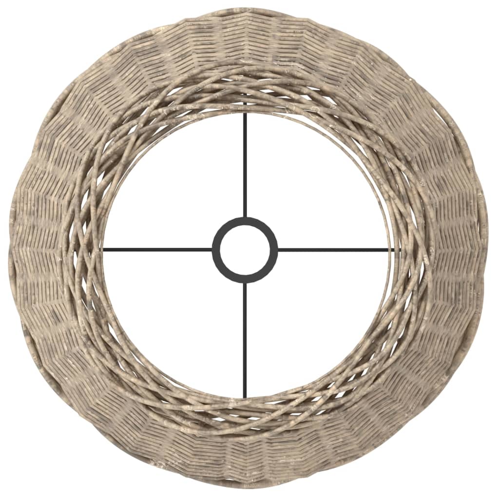 Lampenkap Ø50x30 cm wicker bruin is nu te koop bij PeponiXL, paradijselijk wonen!