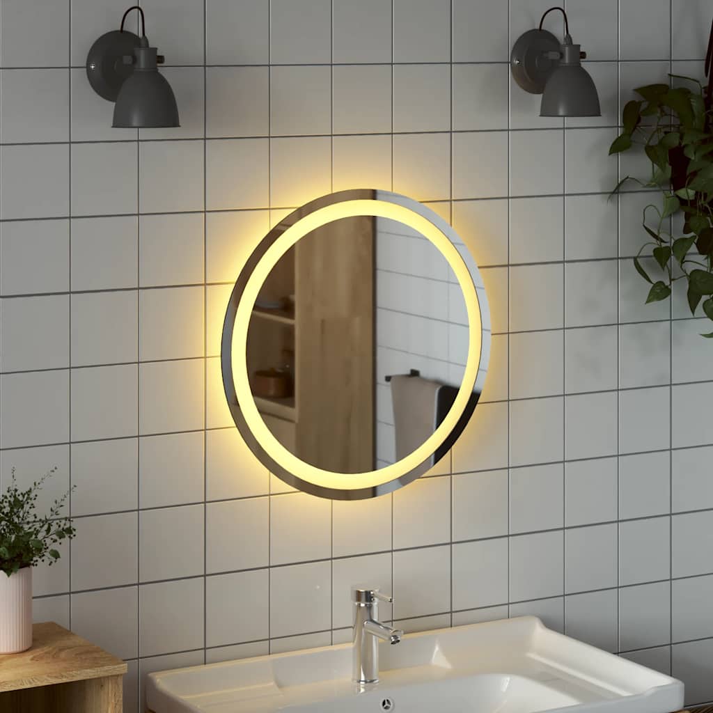 Badkamerspiegel LED rond 50 cm is nu te koop bij PeponiXL, paradijselijk wonen!