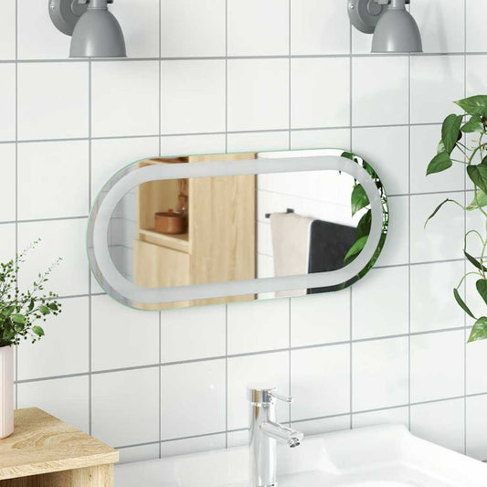 Badkamerspiegel LED ovaal 60x25 cm is nu te koop bij PeponiXL, paradijselijk wonen!