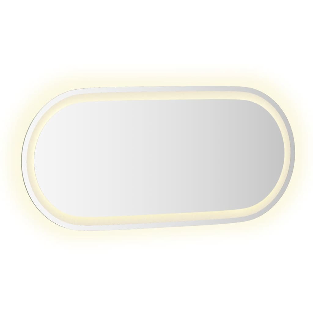 Badkamerspiegel LED ovaal 80x35 cm